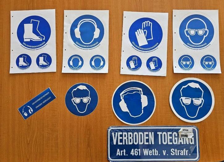 Verboden Toegang - Stickers Beschermmiddelen e.d., Doe-het-zelf en Verbouw, Veiligheidsbrillen, Nieuw, Ophalen