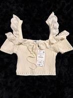 Zara Top - Maat S, Wit, Nieuw, Ophalen of Verzenden, Korte mouw