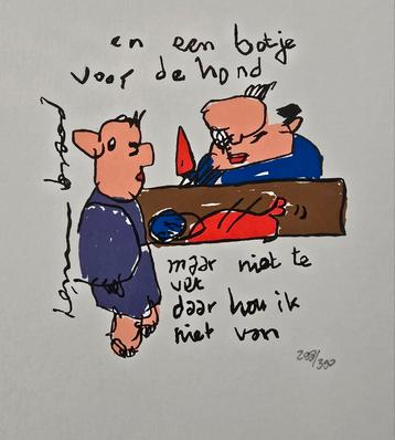 Herman Brood Zeefdruk - 'En een botje voor de hond' beschikbaar voor biedingen