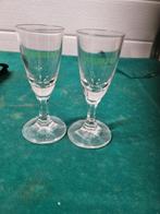 underberg glaasjes vintage kristal 2 stuks, Ophalen of Verzenden