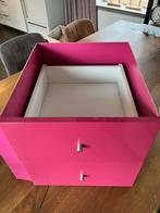 Roze Ikea Expedit kastinzet met 2 lades, Ophalen, Minder dan 50 cm, Gebruikt, Met lade(s)