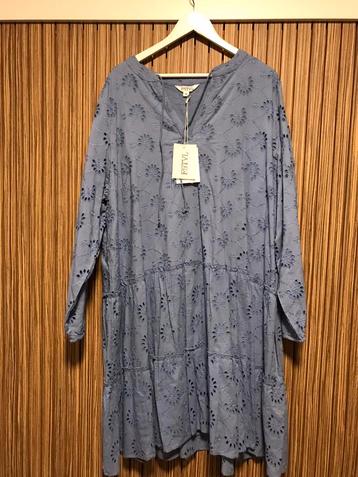 MS Mode lavendel blauw broderie jurk mt 52 nieuw curvy beschikbaar voor biedingen