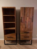 Houten kast Potenza met stalen handgrepen en poten, Ophalen, Met deur(en), 50 tot 100 cm, Zo goed als nieuw