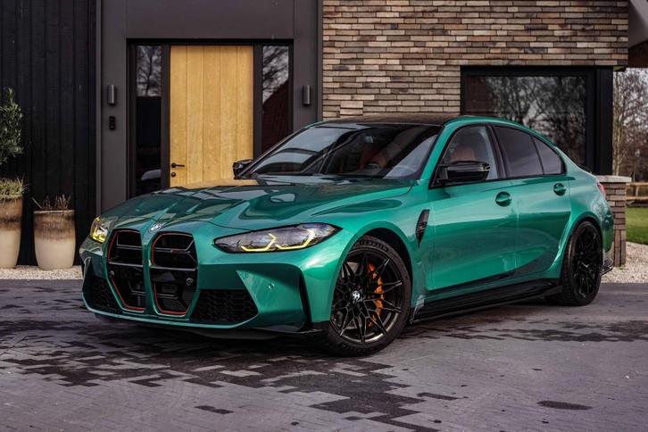 BMW 3 Serie M3 Competition 510PK Isle-of-man green, Auto's, BMW, Bedrijf, Te koop, 3-Serie, ABS, Achteruitrijcamera, Airbags, Alarm