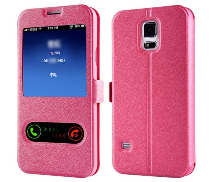 S-View Cover voor Galaxy S5 met Magneet Knop _ Fusia, Telecommunicatie, Mobiele telefoons | Hoesjes en Frontjes | Samsung, Nieuw
