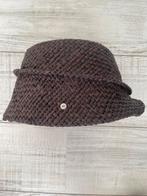 Mayser hoed donkerbruin riet, Ophalen of Verzenden, Zo goed als nieuw