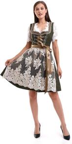 3-delige dirndl jurk maat 36 38 40 42 44 nieuw, Maat 38/40 (M), Carnaval, Nieuw, Ophalen of Verzenden