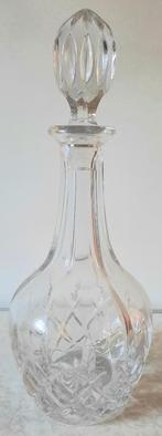 Antiek kristal heldere karaf  amandel geslepen, Ophalen of Verzenden