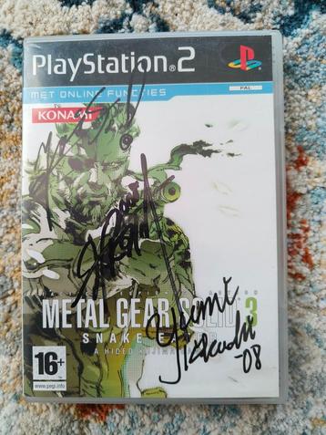 PS2 Metal Gear Solid 3 gesigneerd door Kojima & team beschikbaar voor biedingen
