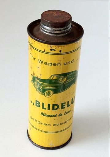 Oud reclame blik Blidelu Mercedes Audenauer Oldtimer poets
 beschikbaar voor biedingen