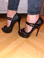 Zwarte pumps 15cm, maat 38, Kleding | Dames, Schoenen, Ophalen of Verzenden, Zo goed als nieuw, Zwart