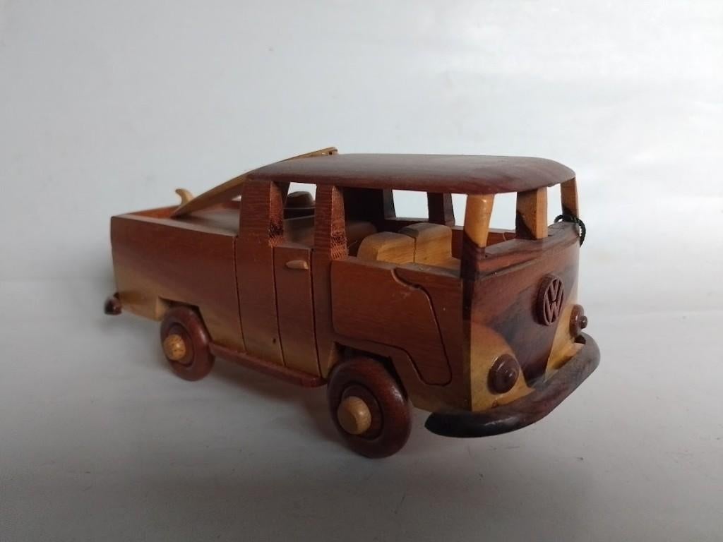 VW Volkswagen Transporter  T1 ca 1:24, met surfplank, hout, Ophalen of Verzenden, Nieuw, Auto, Overige merken