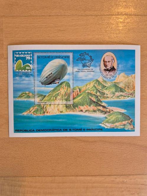 Sao Tomé and Principe 1979 Zeppelin, Postzegels en Munten, Postzegels | Thematische zegels, Postfris, Vliegtuigen, Ophalen of Verzenden