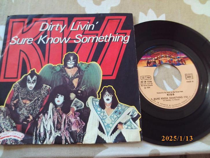 single KIZZ Dirty Livin / Sure know something 1979 goed + ho, Cd's en Dvd's, Vinyl Singles, Gebruikt, Single, Pop, 7 inch, Ophalen of Verzenden