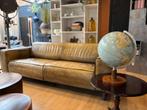 Stoere Vintage Groene Leren Bank Industrieel Gratis bezorgd, Gebruikt, Ptmd, Leer, Ophalen of Verzenden