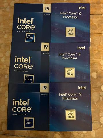 6x Intel i9 Processor Stickers - Nieuw! beschikbaar voor biedingen