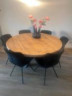 Eettafelstoelen zwart 7stuks, Huis en Inrichting, Stoelen, Ophalen of Verzenden, Zo goed als nieuw, Zwart, Vijf, Zes of meer stoelen