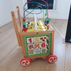 Houten loopwagen/activiteitenkubus, Ophalen, Zo goed als nieuw