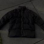 Vintage Sergio Tacchini Down Jacket - Zwart - Maat M, Ophalen of Verzenden, Gedragen, Maat 38/40 (M), Zwart