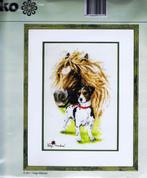 Cado pako borduurpakket, paard met jack russel, Ophalen of Verzenden, Nieuw, Handborduren, Borduurpakket