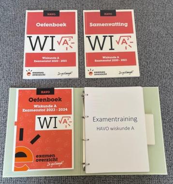 *** ALS NIEUW! Complete examen-set Havo Wiskunde A *** beschikbaar voor biedingen
