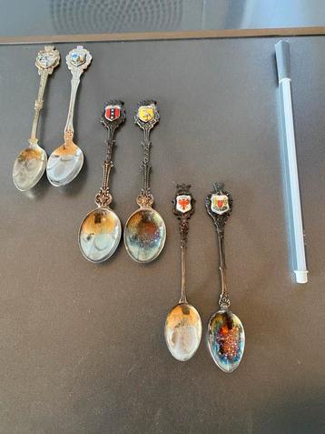 6x  Vintage Souvenir Lepels beschikbaar voor biedingen