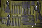 Gero Zilmeta 562 Carre 6 persoons cassette bestekset retro, Ophalen of Verzenden