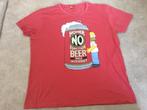 T-shirt the Simpsons homer no function beer well without XXL, Ophalen of Verzenden, Overige maten, Rood