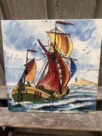 Tegeltableau schip (botter), Antiek en Kunst, Verzenden