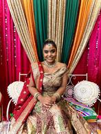 Lengha Indiase kleding, Maat 38/40 (M), Overige typen, Bruin, Ophalen of Verzenden