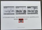OOSTENRIJK 1981 WIPA 1981 Zwartdruk, Postfris., Postzegels en Munten, Postzegels | Europa | Oostenrijk, Verzenden, Postfris