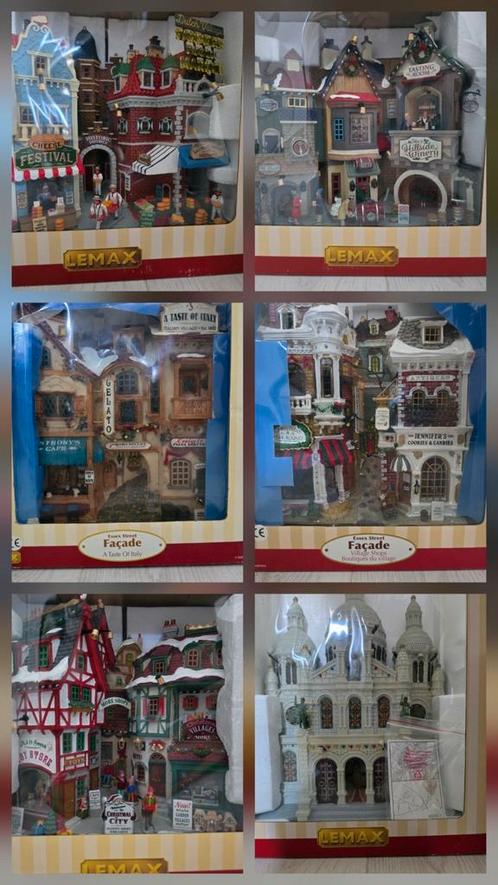 AFHALEN 6 stuks Lemax Facade, Diversen, Kerst, Zo goed als nieuw, Ophalen
