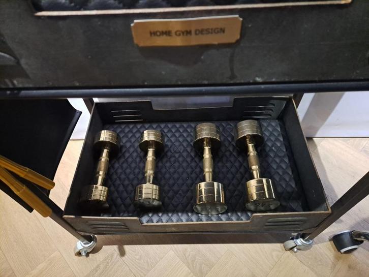 luxe dumbbell set, Sport en Fitness, Fitnessmaterialen, Nieuw, Dumbbell, Benen, Borst, Rug, Ophalen of Verzenden