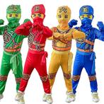 Ninjago kostuum voor kids - 4 kleuren, Kinderen en Baby's, Carnavalskleding en Verkleedspullen, Nieuw, 110 t/m 116, Jongen of Meisje