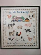 Schilderij geborduurd, Hobby en Vrije tijd, Borduren en Borduurmachines, Ophalen, Zo goed als nieuw, Overige typen