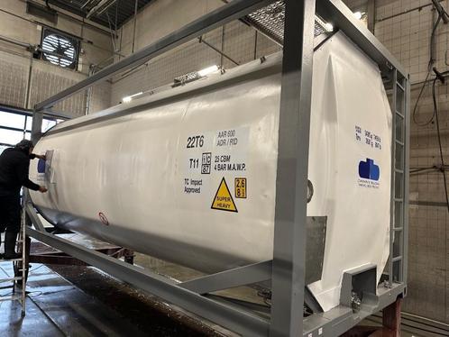 RVS Tank container 20FT –25.000L – Te koop tankcontainer, Zakelijke goederen, Machines en Bouw | Keten en Containers, Ophalen