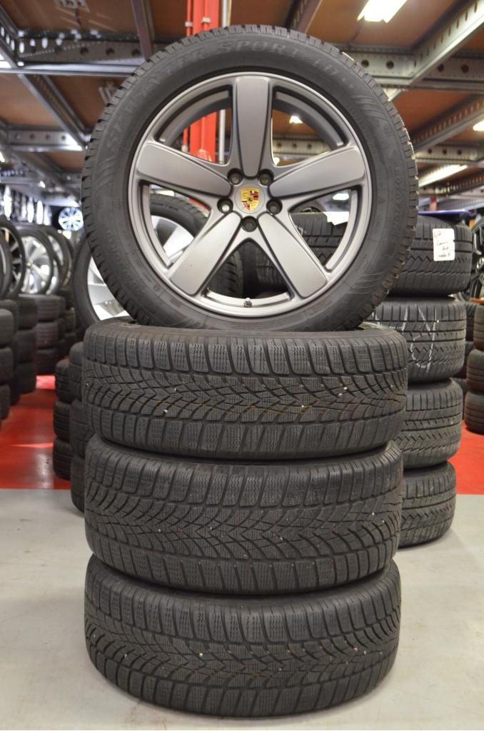 Org. 19" Porsche Macan Velgen Breedset + Winterbanden + TPMS, Auto-onderdelen, Banden en Velgen, Banden en Velgen, Winterbanden