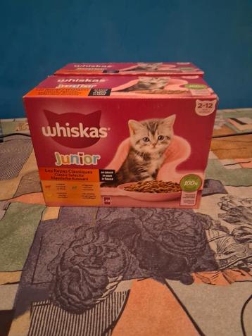 2 doosjes Whiskas junior kattenvoer..  beschikbaar voor biedingen