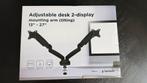 MONITORBEUGEL / MONITORARM 2 SCHERMEN 13-27” GASVEER, Computers en Software, Monitoren, IPS, Ophalen of Verzenden, In hoogte verstelbaar