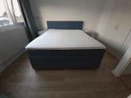 Boxspring  180x210 met opbergruimte - Extra Lang!, Ophalen, Blauw, 210 cm, Tweepersoons