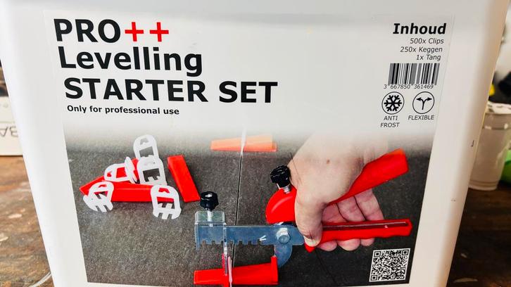 Tegel levelling kit - Pro levelling systeem, Doe-het-zelf en Verbouw, Tegels, Zo goed als nieuw, Ophalen of Verzenden