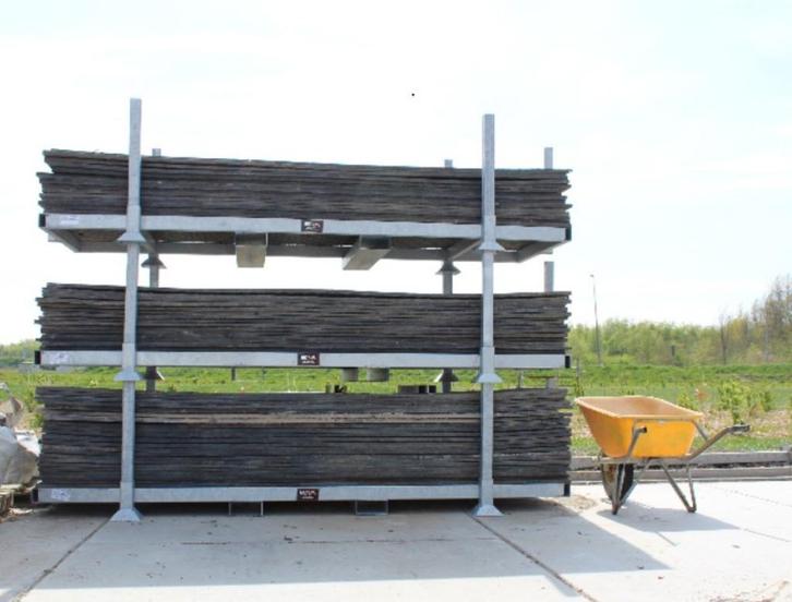 Rijplaten Te huur in zeeland, Tuin en Terras, Palen, Balken en Planken, Zo goed als nieuw, Overige typen, 250 cm of meer, Ophalen of Verzenden
