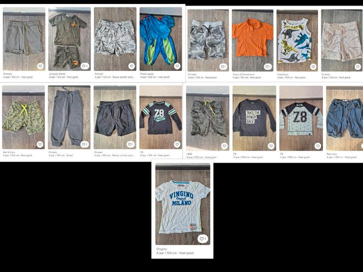 Kledingpakket jongens maat 104, Kinderen en Baby's, Kinderkleding | Kinder-kledingpakketten, Zo goed als nieuw, Maat 104, Ophalen of Verzenden