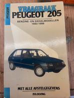 Vraagbaak Peugeot 205, Auto diversen, Handleidingen en Instructieboekjes, Ophalen of Verzenden