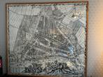Oude kaart van Rotterdam (1694) ingelijst, Antiek en Kunst, Kunst | Etsen en Gravures, Ophalen