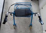 Merk premis Rollator kleur Blauw met mandje opzet beugel, Ophalen, Opvouwbaar, Zo goed als nieuw