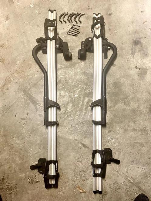 2 Thule Proride fietsendragers voor op dak, Auto diversen, Fietsendragers, Gebruikt, Dakdrager, 2 fietsen, Ophalen of Verzenden