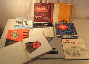 Mooie Partij van 9 Bandrecorder Tapes - 18cm beschikbaar voor biedingen
