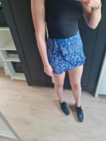 Zara rokje zomer, maat m, cobald blauw/zwart beschikbaar voor biedingen