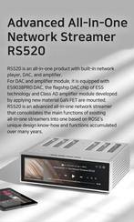 Hifi Rose RS520 + RSA780., Nieuw, Losse componenten, Cd-speler, Ophalen